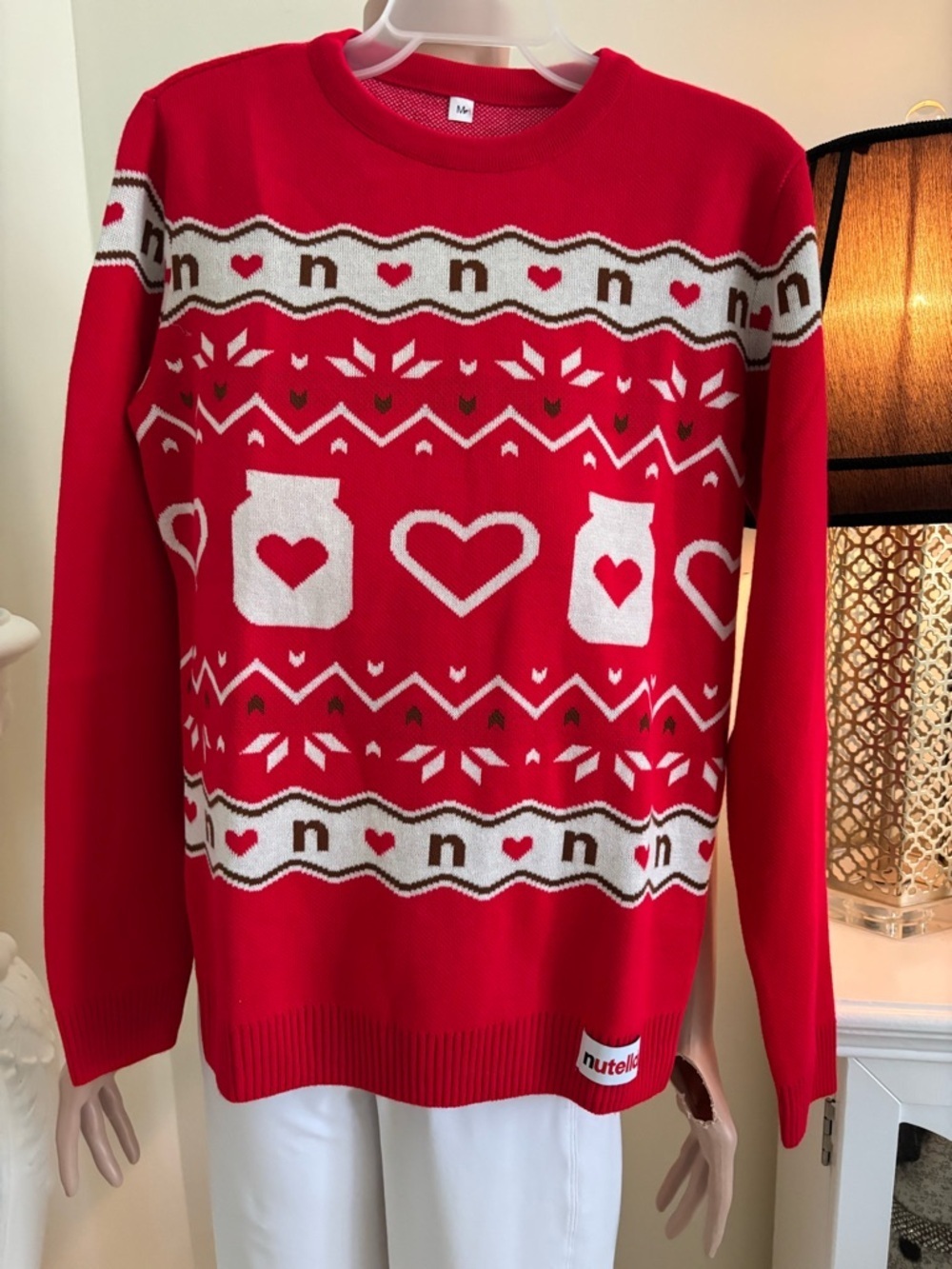 Nutella Red Heart Holiday Sweater - Picture 3 of 14